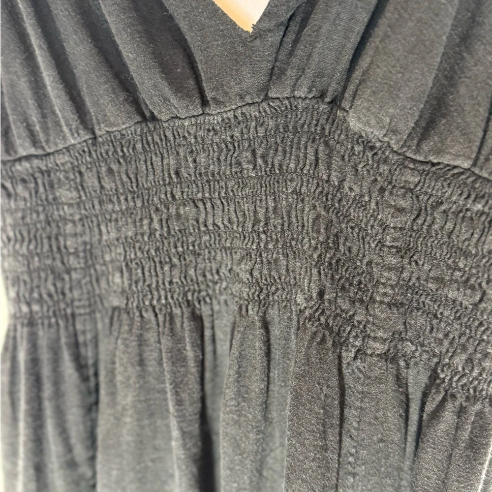 Abercrombie & Fitch Black Linen Feel Maxi Dress